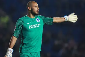 Brighton & Hove Albion's Niki Maenpaa in Action during EFL Cup Clash vs. Reading (2016)