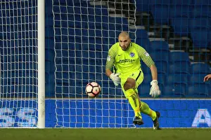 Brighton & Hove Albion's Niki Maenpaa Saves in FA Cup Third Round vs Milton Keynes Dons (07JAN17)