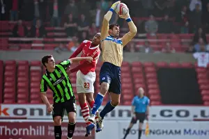 Brighton & Hove Albion's Peter Brezovan in Championship Showdown Against Nottingham Forest (24-03-2012)