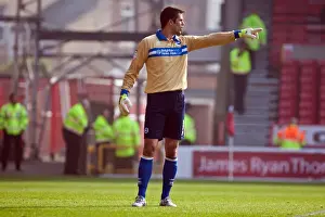 Nottingham Forest - 24-03-2012 Prints: Brighton & Hove Albion's Peter Brezovan Faces Off Against Nottingham Forest in Championship Clash (Mar 2012)