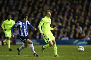 Sheffield Wednesday Play Off 1st Leg 13MAY16 Prints: Brighton and Hove Albion's Play-Off Pursuit: Sheffield Wednesday Showdown (May 2016)