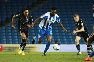 Images Dated 9th August 2016: Brighton & Hove Albion's Rohan Ince in Action against Colchester United during the EFL Cup First