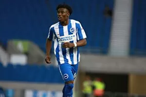 Images Dated 9th August 2016: Brighton & Hove Albion's Sam Adekugbe in EFL Cup Action vs Colchester United (09AUG16)