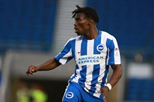 Images Dated 9th August 2016: Brighton & Hove Albion's Sam Adekugbe in EFL Cup Action vs Colchester United (09AUG16)