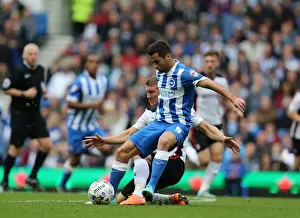 Rotherham Utd 25OCT14 Prints: Brighton & Hove Albion's Sam Baldock in Action at American Express Community Stadium vs