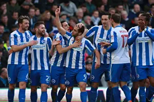 Brighton & Hove Albion's Sam Baldock Scores the Opener in Sky Bet Championship Match against Queens Park Rangers (December 2016)