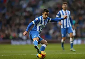 Blackburn Rovers 08NOV14 Prints: Brighton & Hove Albion's Sam Baldock Scores Against Wigan Athletic - Sky Bet Championship 2014