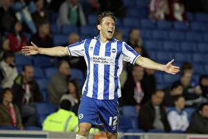 Images Dated 23rd August 2011: Brighton & Hove Albion's Shining Star: Craig Mackail-Smith