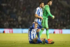 Ipswich Town 14FEB17 Prints: Brighton & Hove Albion's Solly March Disappointed by Penalty Decision Against Ipswich Town (14FEB17)