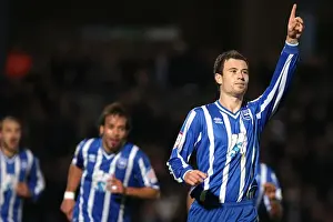 Season 2010-11 Prints: Brighton & Hove Albion's Star Forward: Ashley Barnes