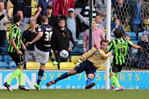 Millwall - 22-09-2012 Prints: Brighton & Hove Albion's Tomasz Kuszczak Saves the Day: Millwall vs