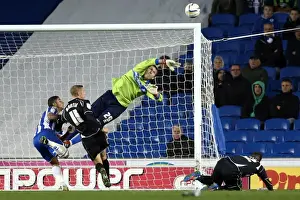 Ipswich Town - 02-10-2012 Prints: Brighton & Hove Albion's Tomasz Kuszczak Saves in Npower Championship Clash Against Ipswich Town (October 2)