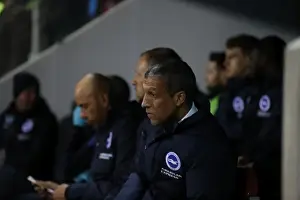 Brighton Manager Prints: Brighton and Hove Albion's Triumphant Championship Win Against Rotherham United (07MAR17)