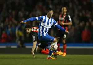 Brighton Midfielder Beram Kayal in Action Against AFC Bournemouth (10APR15)