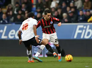 Bolton Wanderers 28FEB15 Prints: Brighton Midfielder Bolton Showdown: Kayal in Action vs. Bolton Wanderers (28FEB15)
