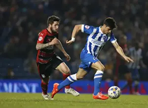 Huddersfield Town 14APR15 Prints: Brighton Midfielder Joao Carlos Teixeira in Action against Huddersfield Town