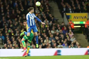 Norwich City 21APR17 Prints: Brighton and Norwich: A Tight EFL Sky Bet Championship Battle at Carrow Road, April 2017