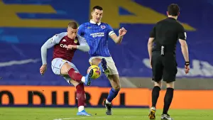 Aston Villa 13FEB21 Prints: Brighton vs Aston Villa: Intense Premier League Clash at American Express Community Stadium (13FEB21)