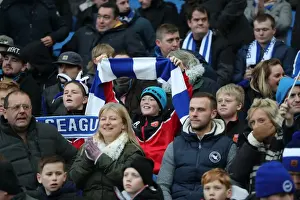 Brighton vs. Burnley: Fan Clash in Premier League Match at American Express Community Stadium (16DEC17)
