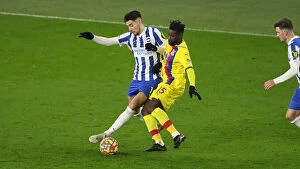 Images Dated 14th January 2022: Brighton vs. Crystal Palace: Intense Premier League Clash at American Express Community Stadium