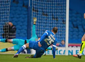 Huddersfield Town 23JAN16 Prints: Brighton's Bobby Zamora Scores Against Huddersfield Town in Sky Bet Championship (23 Jan 2016)