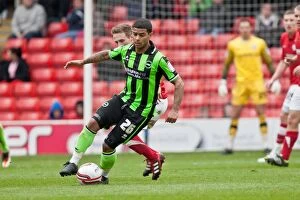Images Dated 28th April 2012: Brighton's Bridcutt in Action: Barnsley vs. Brighton & Hove Albion, Npower Championship, April 2012