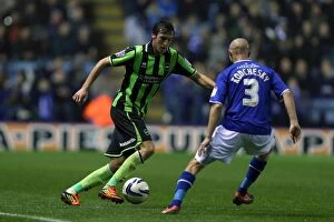 Images Dated 23rd October 2012: Brighton's Will Buckley in Action Against Burnley during Leicester Championship Clash (October 2012)