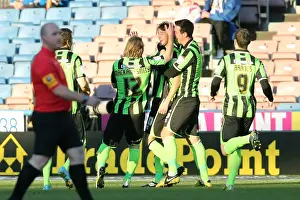 Huddersfield Town - 17-11-2012 Prints: Brighton's Will Buckley Scores the First Goal in Their 2-1 Win Over Wolves in the Npower Championship (November 12)