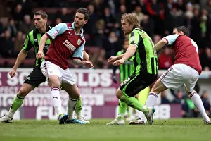 Brighton's Craig Mackail-Smith Narrowly Misses Goal Against Burnley, Npower Championship 2012