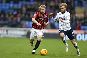 Bolton Wanderers 28FEB15 Prints: Brighton's Craig Mackail-Smith Scores Against Bolton Wanderers in Championship Clash (28FEB15)