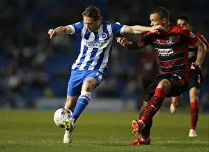 Huddersfield Town 14APR15 Prints: Brighton's Craig Mackail-Smith Scores Against Huddersfield Town in Sky Bet Championship Match