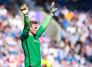 Images Dated 22nd August 2015: Brighton's David Stockdale: Unwavering Focus Amidst Championship Battle (22 Aug 2015)