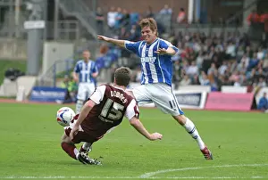 Brighton's Dean Hammond in Action: Brighton and Hove Albion vs Chesterfield at Withdean Stadium