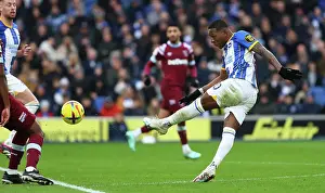 Shot Prints: Brighton's Estupinan Scores a Stunning Volley Against West Ham in Premier League Clash (04MAR23)