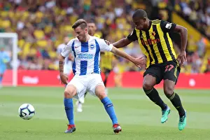 Watford Away 11AUG18 Prints: Brighton's Gross Shields Off: Premier League Showdown Between Brighton & Hove Albion and Watford