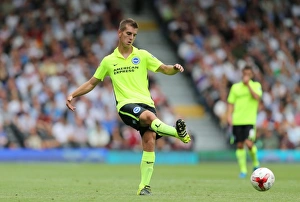 Fulham 15AUG15 Prints: Brighton's Huenemeier in Action: Fulham vs