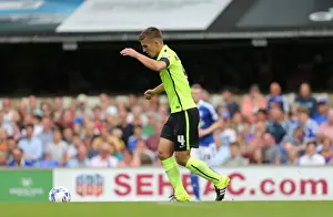 Ipswich Town 29AUG15 Prints: Brighton's Huenemeier Goes Head-to-Head with Ipswich in Championship Showdown (August 2015)