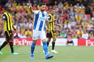 Brighton's Jahanbakhsh in Action: Premier League Clash vs. Watford (11AUG18)