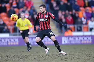 Blackpool 31JAN15 Prints: Brighton's Jake Forster-Caskey in Action against Blackpool (31Jan15)