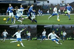 Images Dated 21st January 2007: Brighton's Jake Robinson in Intense Action Against Chesterfield