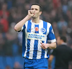 MK Dons 07NOV15 Prints: Brighton's Jamie Murphy Scores the Winner: Brighton & Hove Albion vs Milton Keynes Dons