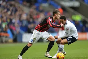 Bolton Wanderers 28FEB15 Prints: Brighton's Joe Bennett in Action against Bolton Wanderers (28FEB15)