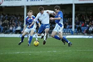 Images Dated 21st January 2007: Brighton's Joe Gatting Goes for Glory: Aiming for the Net against Chesterfield