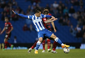 Huddersfield Town 14APR15 Prints: Brighton's Kayal in Action Against Huddersfield (14APR15)