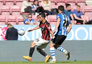 Wigan Athletic 18APR15 Prints: Brighton's Kayal in Action against Wigan in Championship Clash (18APR15)