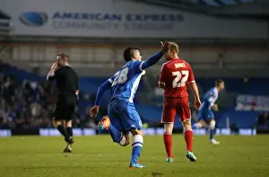 Nottingham Forest 07FEB15 Prints: Brighton's Kayal Scores Debut Goal Against Nottingham Forest (07FEB15)