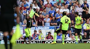 Winger Prints: Brighton's Kazenga LuaLua Scores Dramatic Goal and Celebrates with a Somersault in Ipswich Town Clash (28/08/2015)