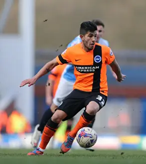 Blackburn Rovers 21MAR15 Prints: Brighton's Ledesma Goes Head-to-Head with Blackburn in Championship Showdown (21MAR15)