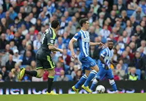 Middlesbrough 18OCT14 Prints: Brighton's Lewis Dunk Breaks Forward Against Middlesbrough (October 2014)
