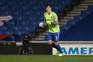 Nottingham Forest 12AUG16 Prints: Brighton's Lewis Dunk Dives Between the Posts: Nottingham Forest vs